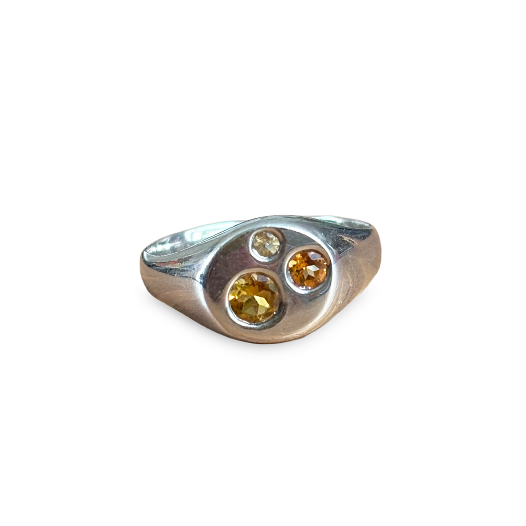 Citrine Triple Threat Ring